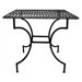 Folding Easy to Assemble Iron Square Dining Table