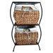 Rattan Two Drawer Storage Cabinet