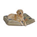 Quilted Dog Bed in Moose Medley