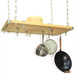 Rectangular Wood Hanging Pot Rack