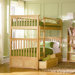 Columbia Bunk Bed with Raised Panel Drawers
