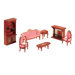 7 Piece Living Room Set for Dollhouse