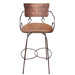 Hand Forged Swivel Bar Stool with Arms