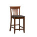 Triena 24" Craftsman Counter Stool in Dark Cherry