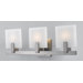 Halstad Three Light Bath Vanity in Brushed Steel