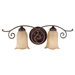 Tuscan Villa Two Light Bath Vanity in Corinthian Bronze