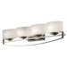 Bleeker Street Four Light Bath Vanity in Polished Nickel