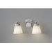 Delaney Two Light Bath Vanity in Brushed Steel