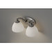 Morgan Two Light Bath Vanity in Brushed Steel