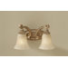 Blaire Two Light Bath Vanity in Medium Aged Wood