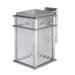 Mission Lodge Large Wall Lantern in Brushed Aluminum