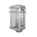 Monterey Coast One Light Outdoor Wall Lantern in Brushed Aluminum