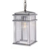 Monterey Coast One Light Outdoor Hanging Lantern in Brushed Aluminum