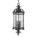 Chancellor Two Light Outdoor Hanging Lantern in Black Sable