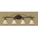 Drawing Room Four Light Bath Vanity in Walnut
