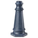 Outdoor Lantern Post Base in Fog