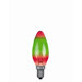Kerzenlampe in Rot / Gr&uuml;n 