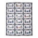 Blue Teddy Bear Twin Quilt
