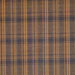 Dark Brown Plaid Bed Curtain
