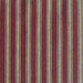 Deep Red with Tan Stripes Window Curtain