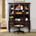 Moccato Computer Credenza Hutch with 2 Utility Drawers