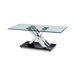 X-Frame Coffee Table with Glass