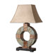 Slate Table Lamp in Copper