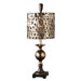 Alita Champagne Buffet Lamp in Antiqued Cast Aluminum