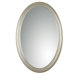 Franklin Oval Mirror in Antique Silver Leaf