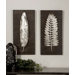 Silver Leaves Wall Art by Billy Moon (Set of 2)