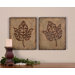 Decorative Leaves Wall Art (Set of 2)