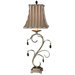 Damosel One Light Table Lamp in Silver Champagne