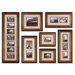 Newark Photo Collage Wall Art in Antiqued Gold (Set of 7)