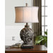 Moana Table Lamp in Textured Aged Black