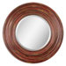 Elsmere Round Beveled Mirror in Aged Red