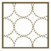Quilted Circles 3 Piece Wall Hangings in White and Chocolate