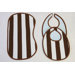 3 Pc Bib & Burp Cloths Set