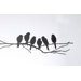 Lovebirds Wall Sticker in Black
