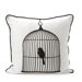Large Birdcage Silk Pillow
