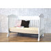 Jacob 4-in-1 Convertible Crib with Toddler Rails in White