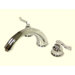 Double Handle Deck Mount Roman Tub Faucet Trim French Lever Handle