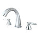 Double Handle Deck Mount Roman Tub Faucet Trim Georgian Lever Handle