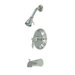 Volume Control Tub and Shower Faucet with Knight Lever Handles