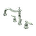 Heritage Widespread Bathroom Faucet with Double Porcelain Lever Handles