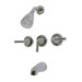 Magellan Tub and Shower Faucet with Metal Lever Handles