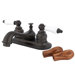Elizabeth Centerset Bathroom Faucet with Double Lever Handles