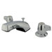 Widespread Bathroom Faucet with Double Lever Handles