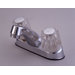 Centerset Bathroom Sink Faucet with Double Knob Handles