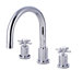 Double Handle Deck Mount Roman Tub Faucet
