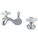 Widespread Bathroom Sink Faucet with Double Cross Handles